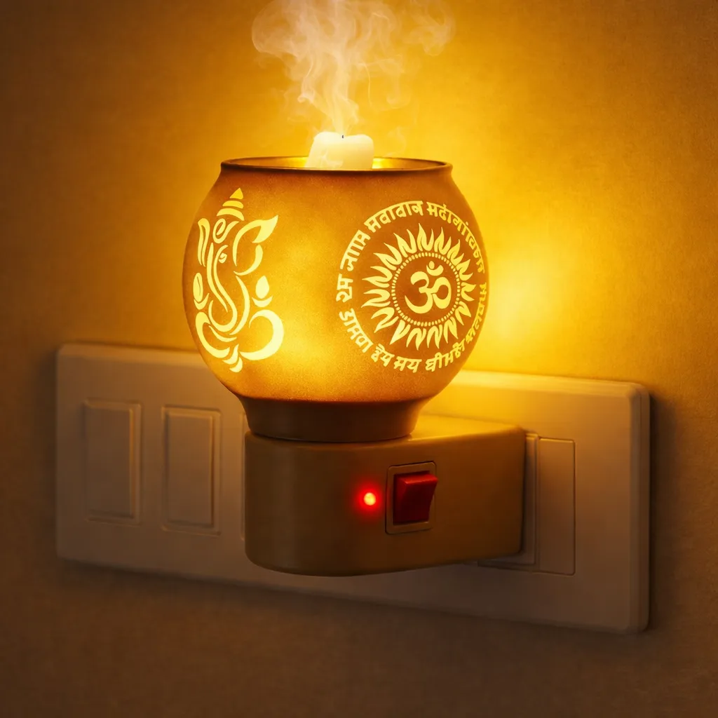 Aagman Crafts Divine Glow Kapoor Dani Lamp