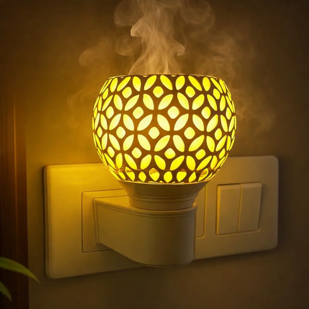 Aagman Crafts AuraGlow Plug-In Aroma Diffuser Lamp