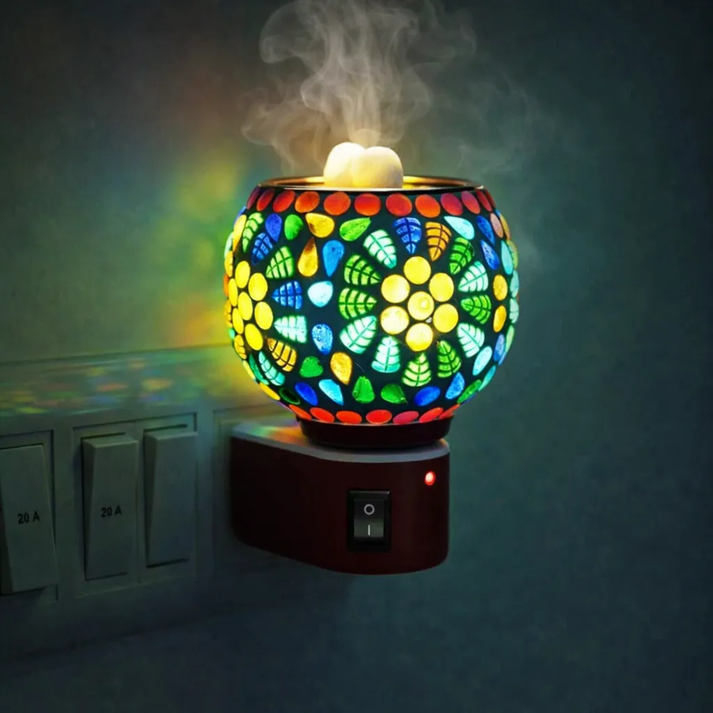 Aagman Crafts Mosaic Glow Kapoor Diffuser Lamp